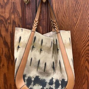 Ulla Johnson Tie Dye Suede Albers Tote